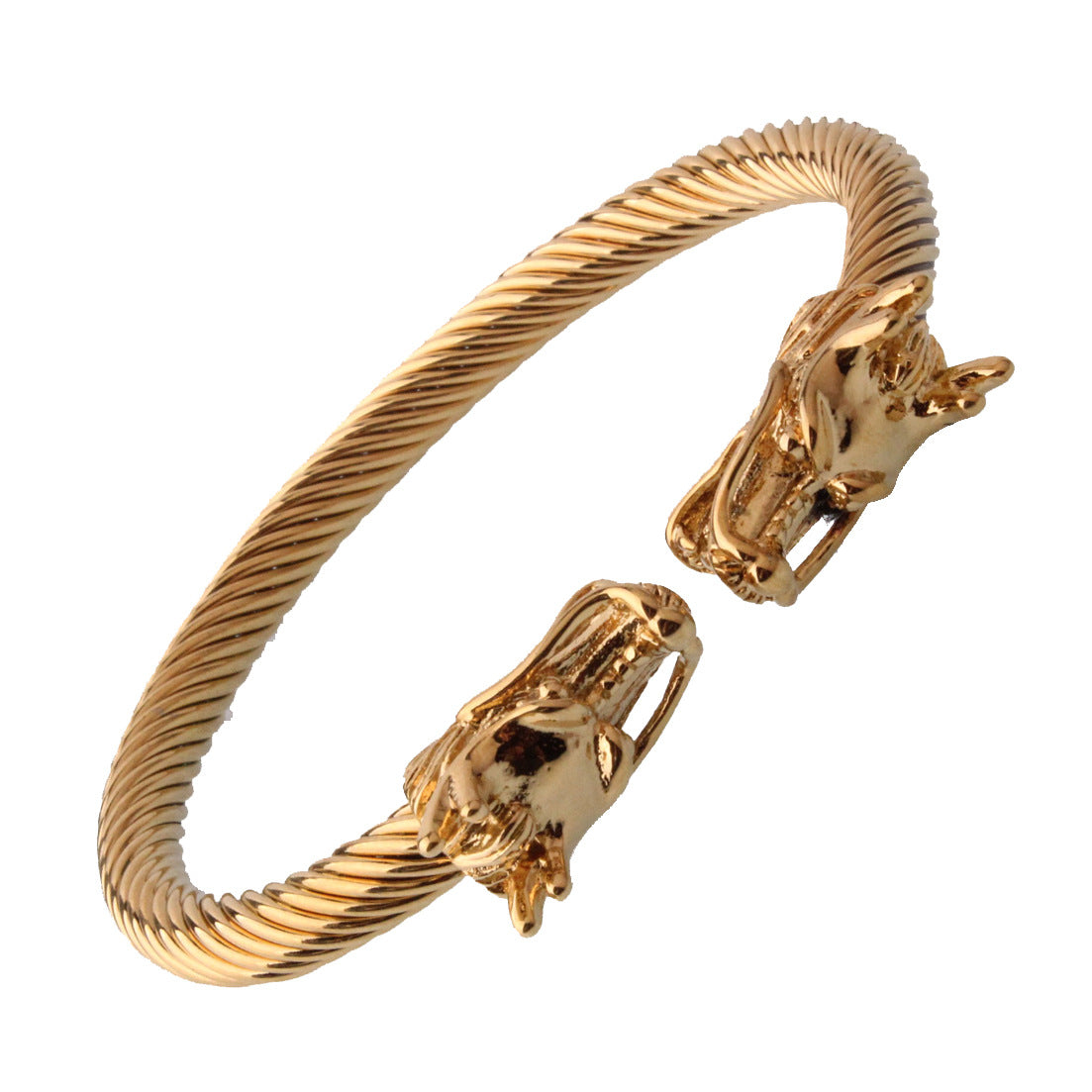 Stainless Steel Wire Rope Open-ended Bracelet