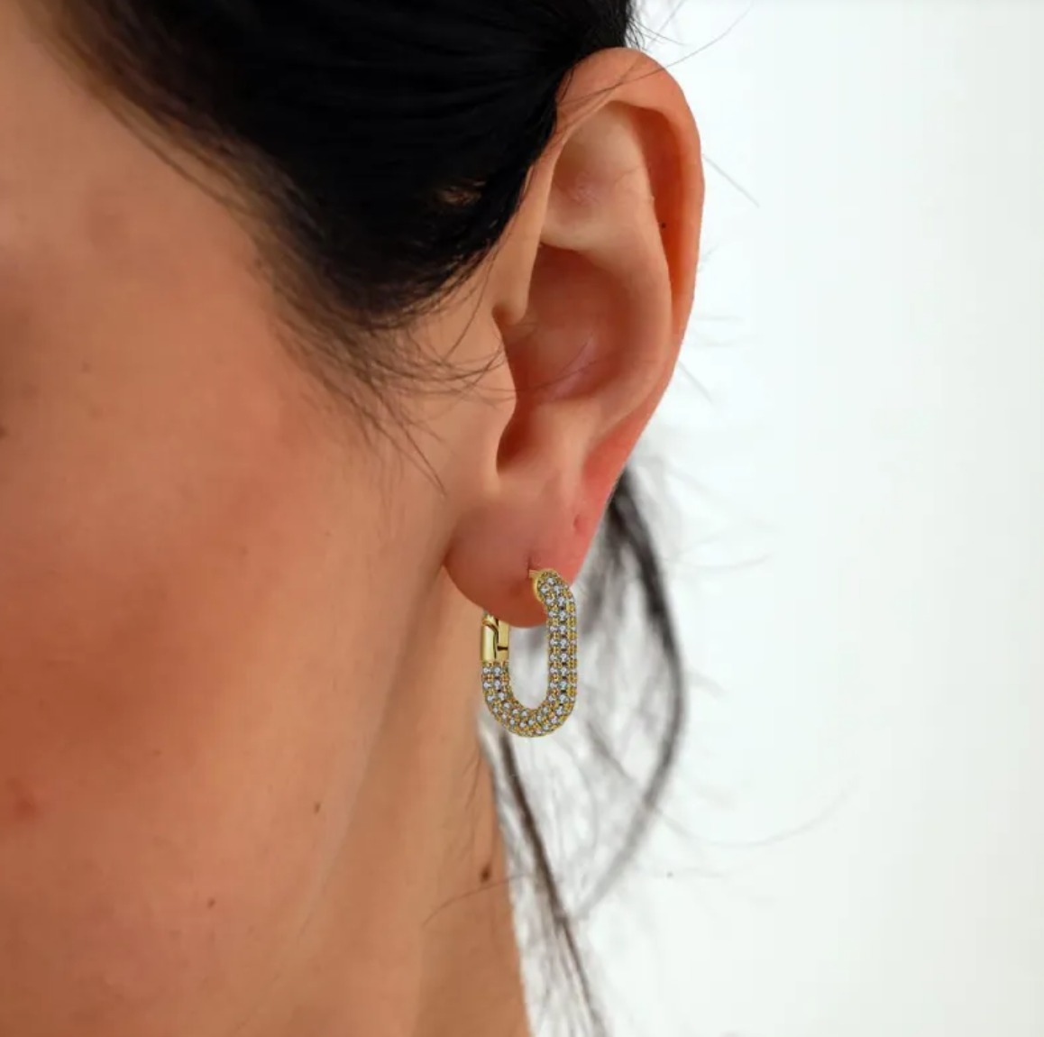 Luxe Link Hoop Earrings