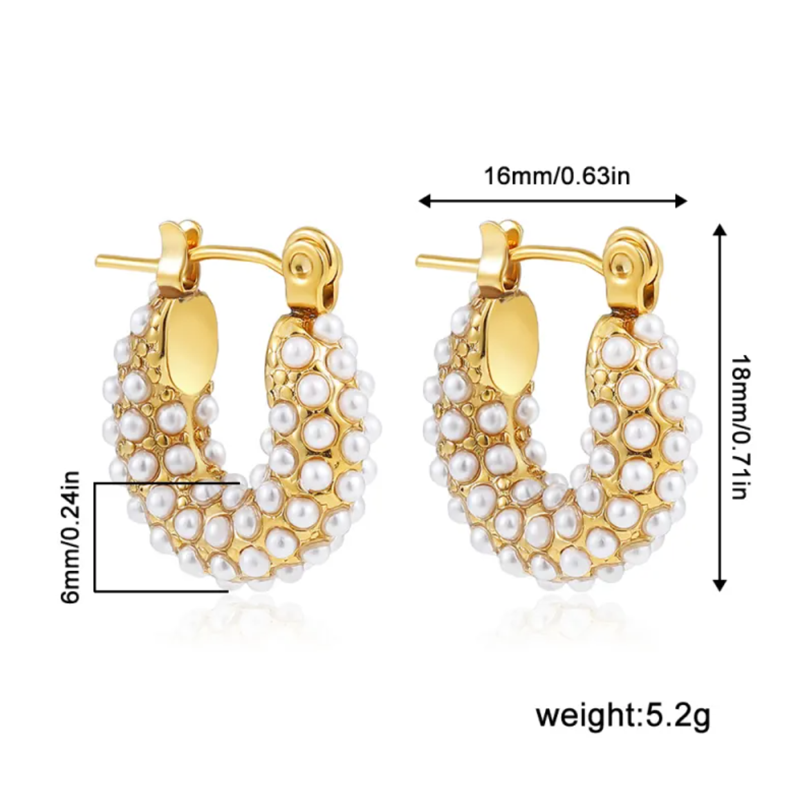 Luxe Link Hoop Earrings