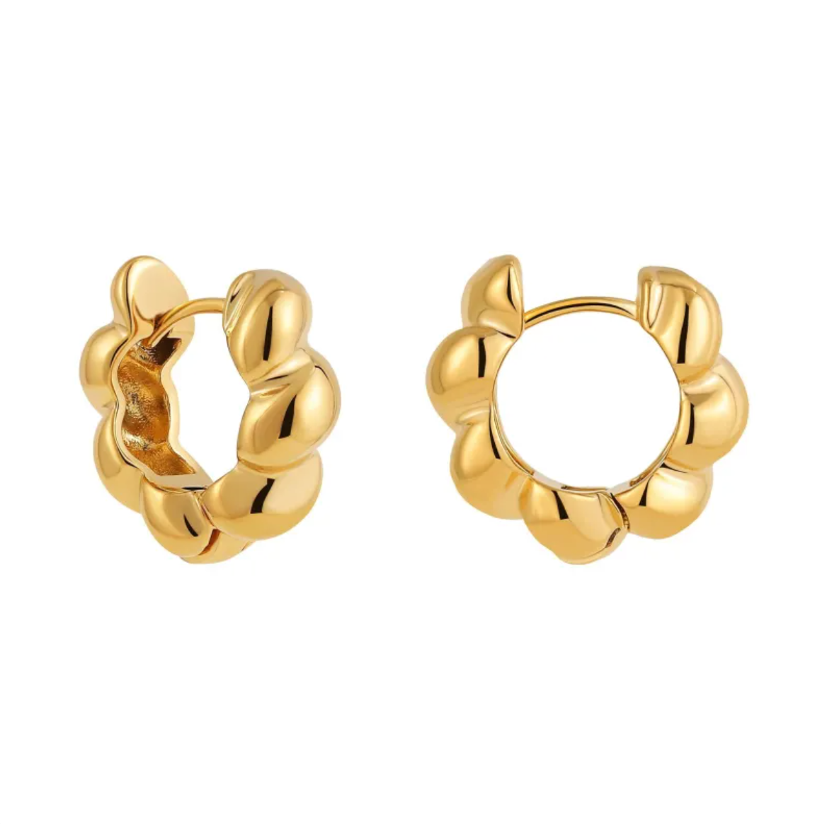 Luxe Link Hoop Earrings