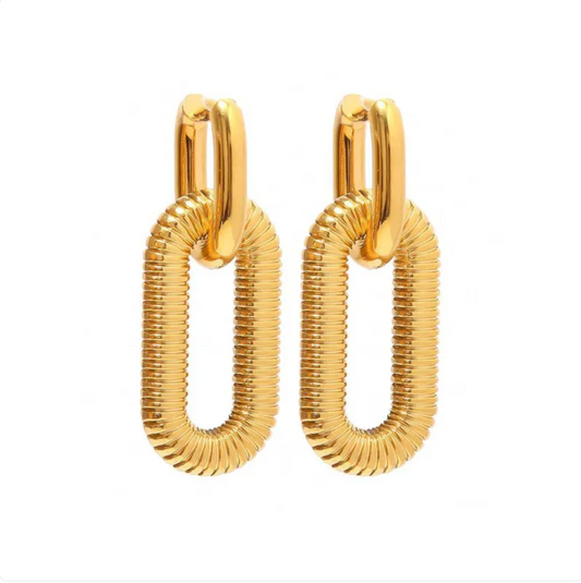 Luxe Link Hoop Earrings