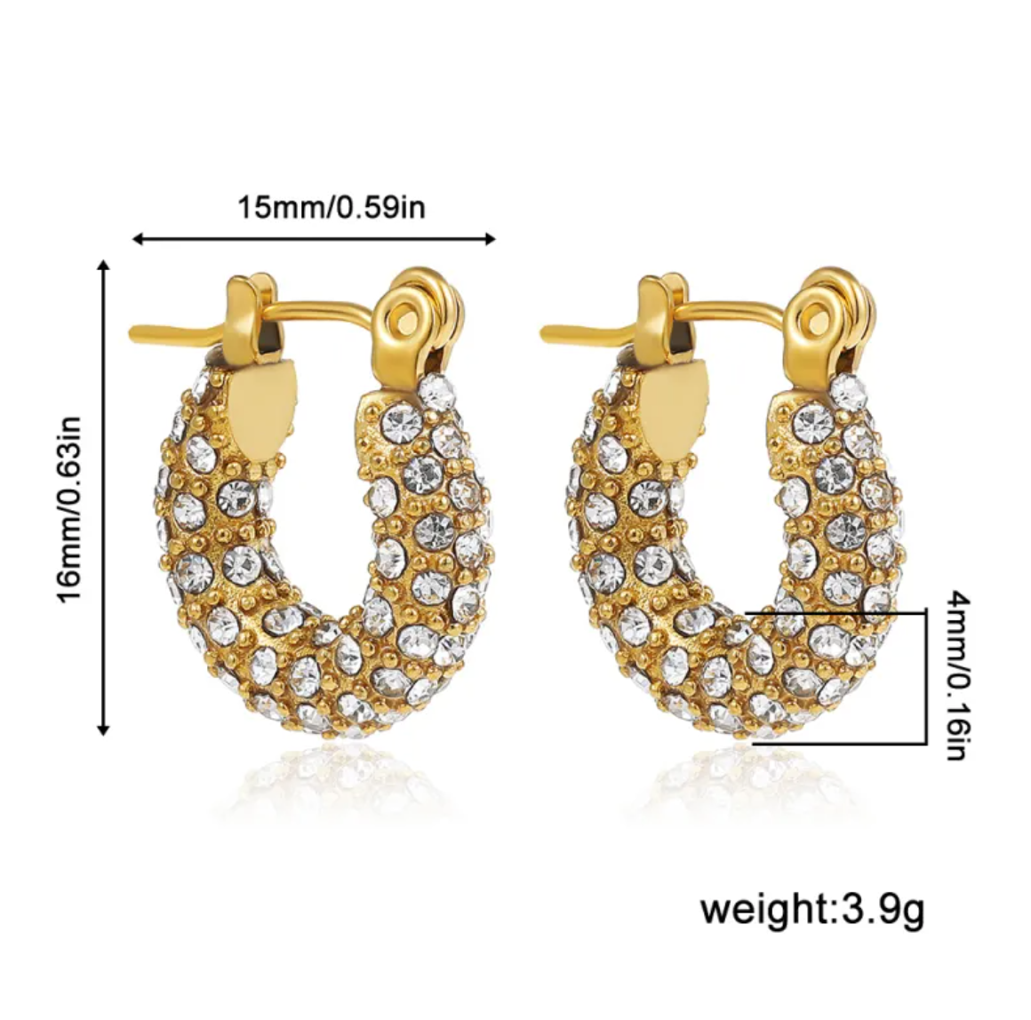 Luxe Link Hoop Earrings
