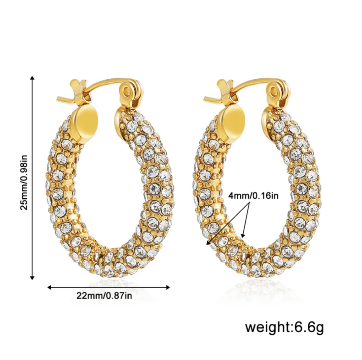 Luxe Link Hoop Earrings