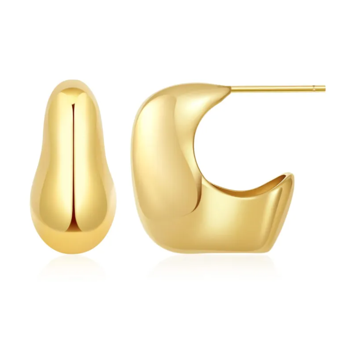 Luxe Link Hoop Earrings